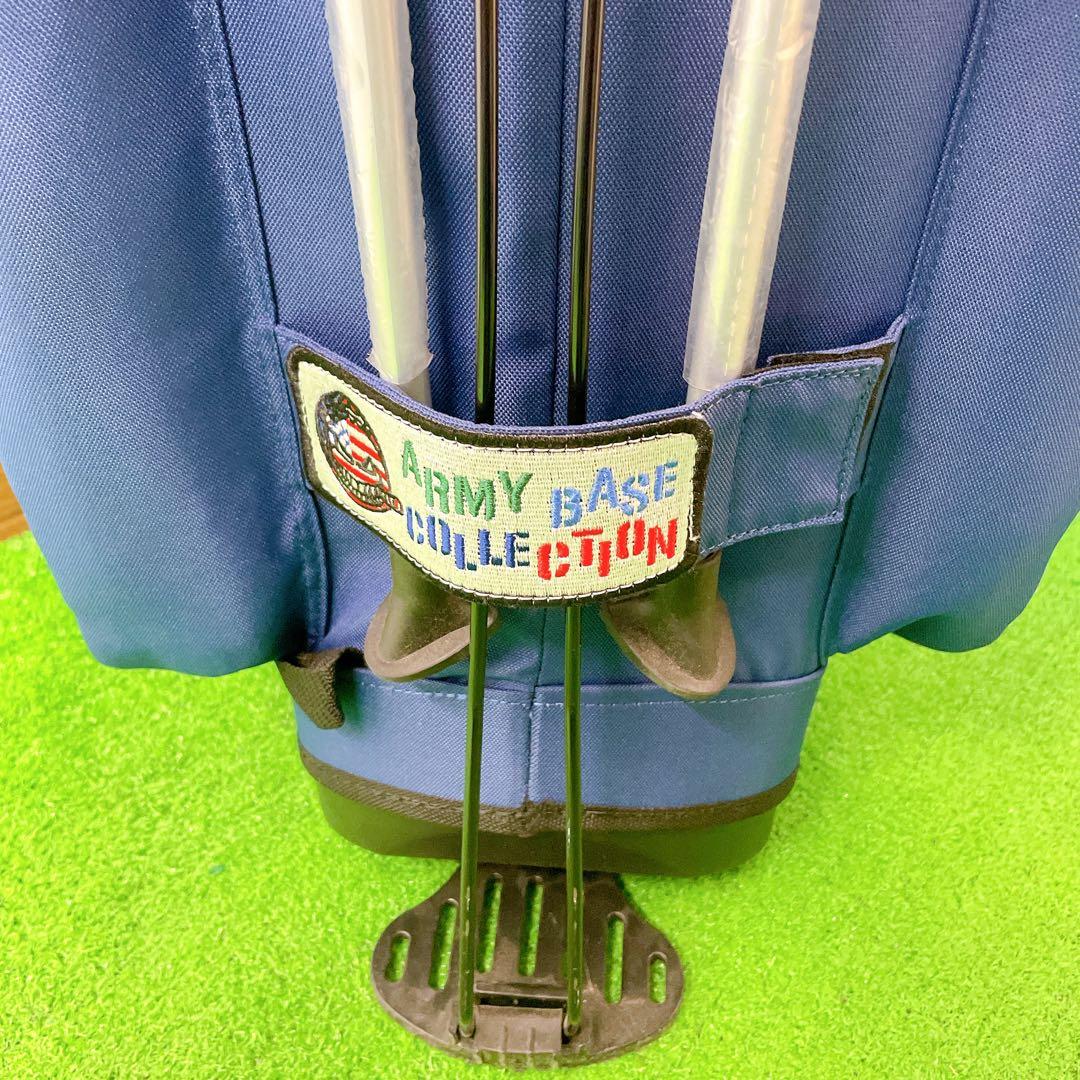 美品　アーミーベースコレクション　デニム　スタンドキャディバック　アイアンカバー