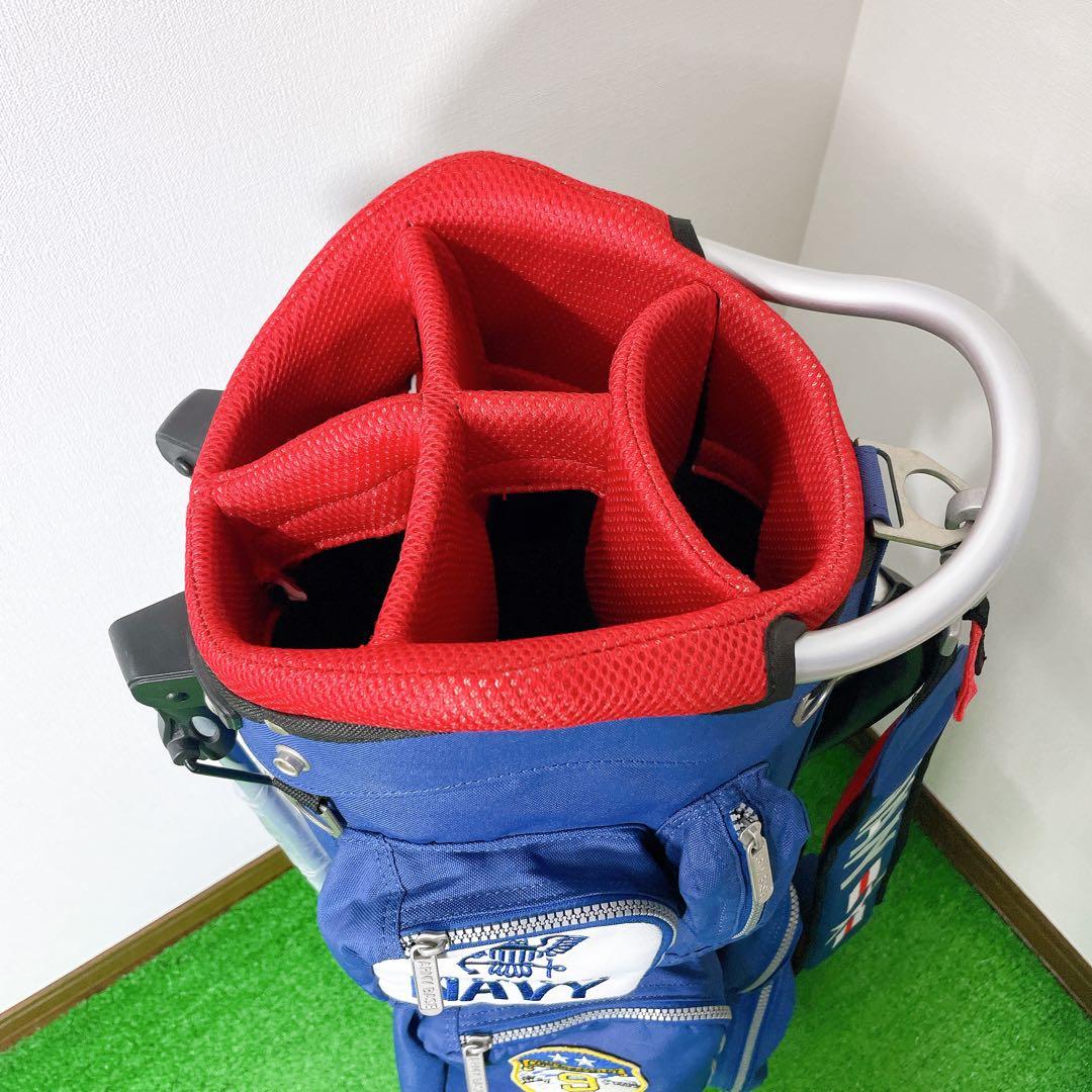 美品　アーミーベースコレクション　デニム　スタンドキャディバック　アイアンカバー