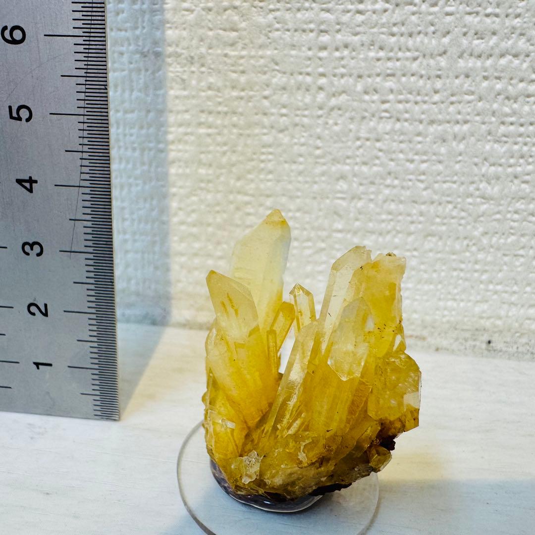 レモン水晶 国産鉱物 奈良 希少 クラスター ハイクラス