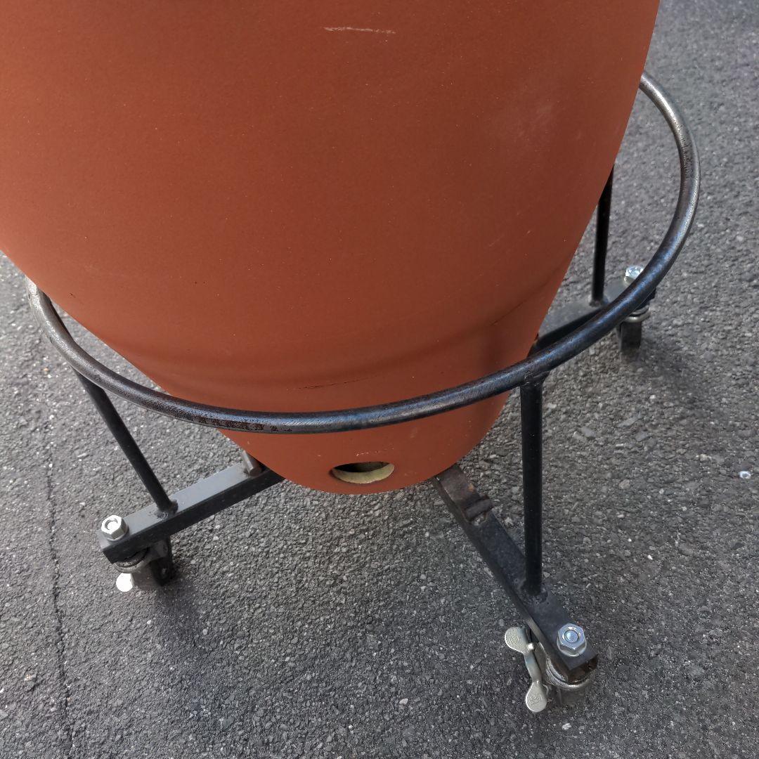 焼き芋　信楽焼つぼ焼き芋 (かご付き七輪付きキャスター込み・のぼり2枚付き)