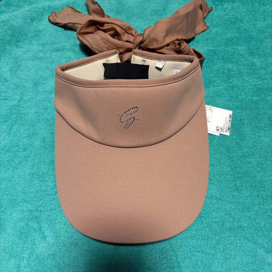 最終値下げ　Descente ノースリーブワンピース、バイザーセット