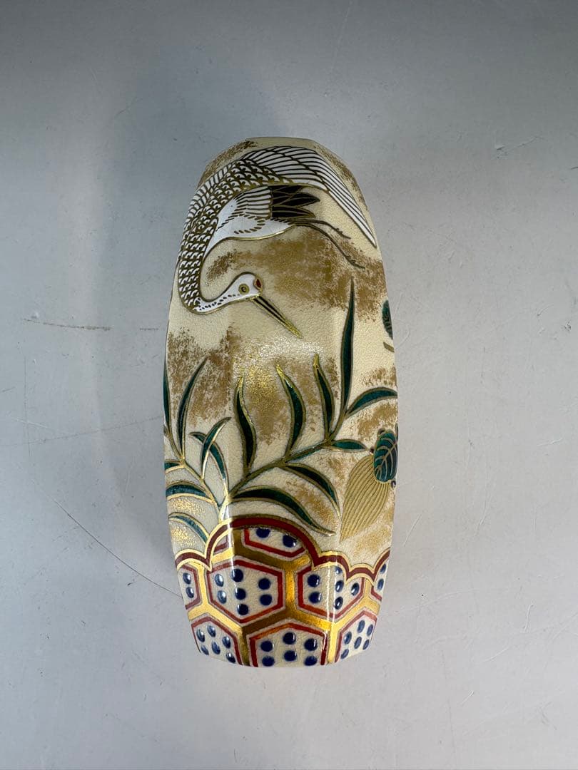 【中古品】清閑寺窯　杉田祥平造　色絵ぶりぶり香合（共箱）USED〈税込•送料込〉