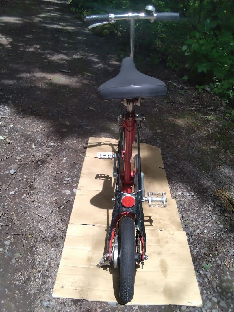 ブリジストン◆12インチ　ピクニカ　赤　レストアベース　折り畳み式