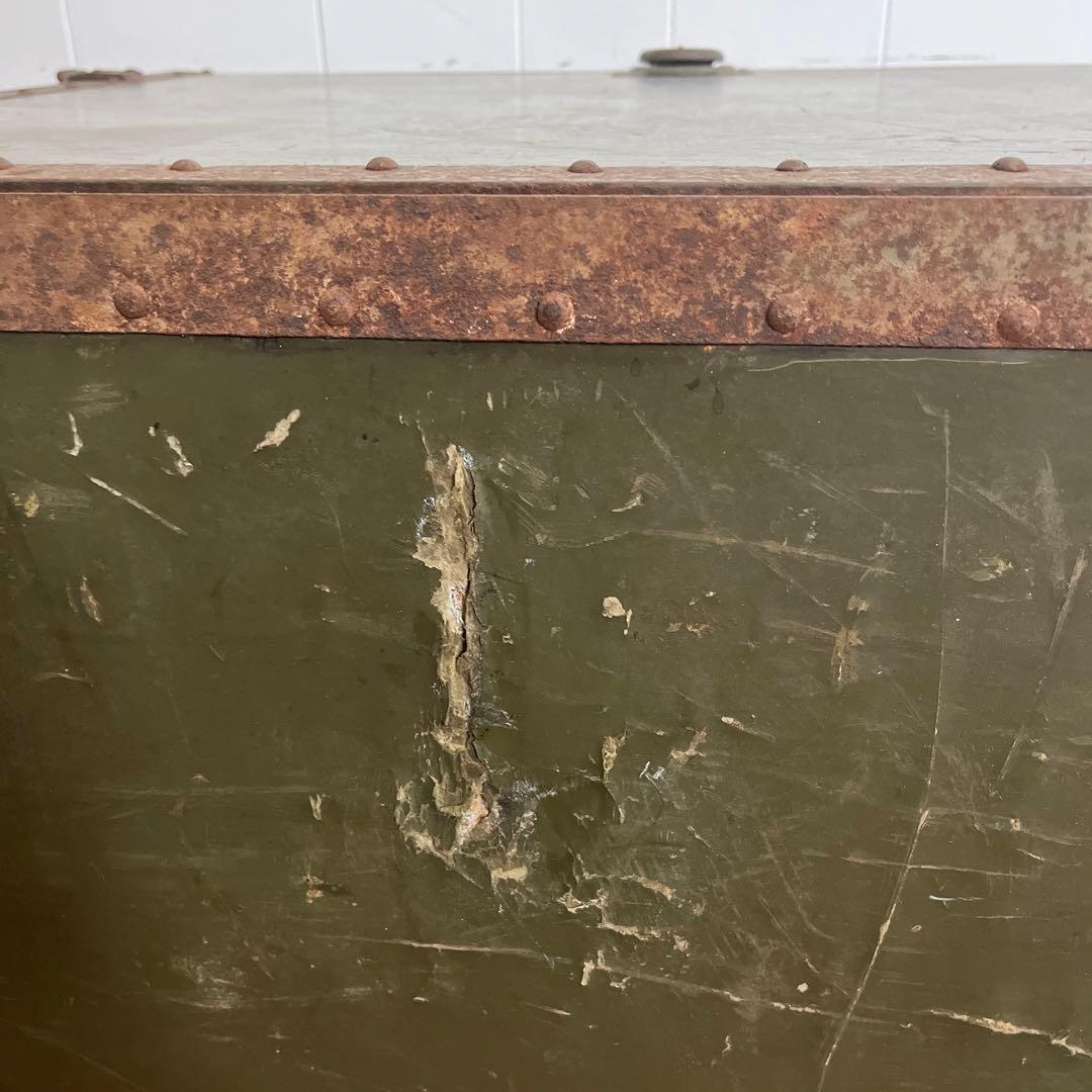 米軍　実物　US 木製　トランク　特大　送料無料