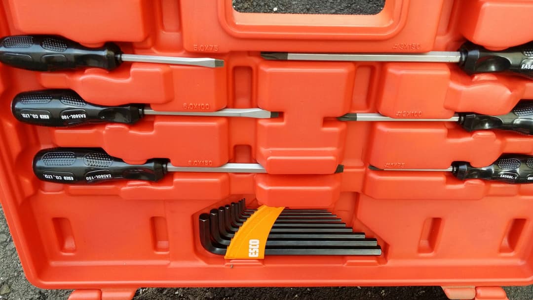 最終の最終！ESCO36個組/ 6-32mm 片目片口スパナ・ドライバーセット