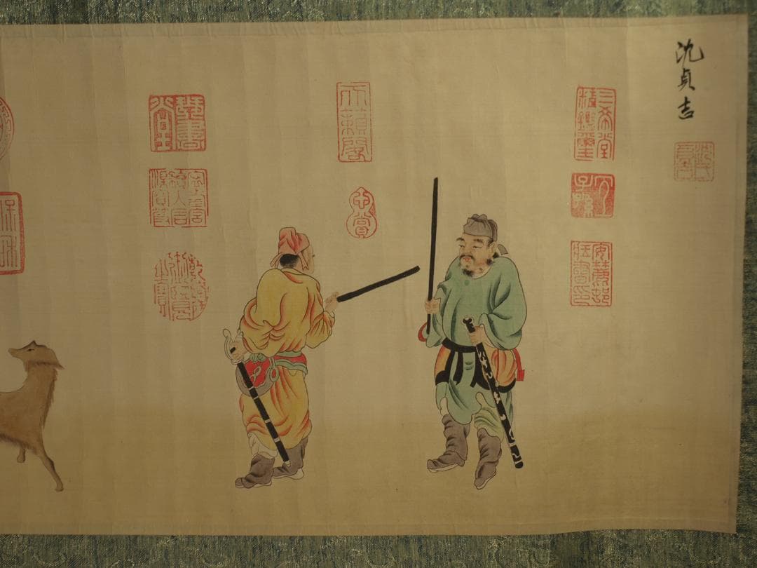 明時代の掛軸　激安骨董品　肉筆保証　博物館 中国古美術 BD448A11-7