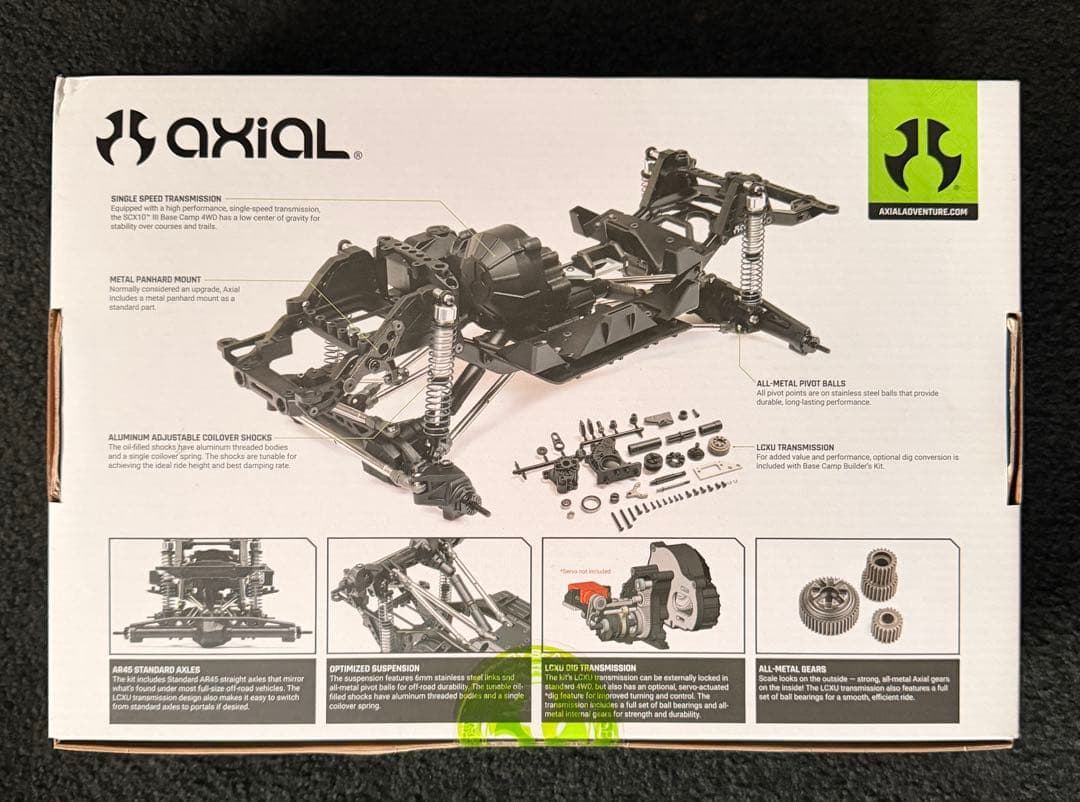 新品！axial SCX10 Ⅲ BASE CAMP BUILDER’S KIT