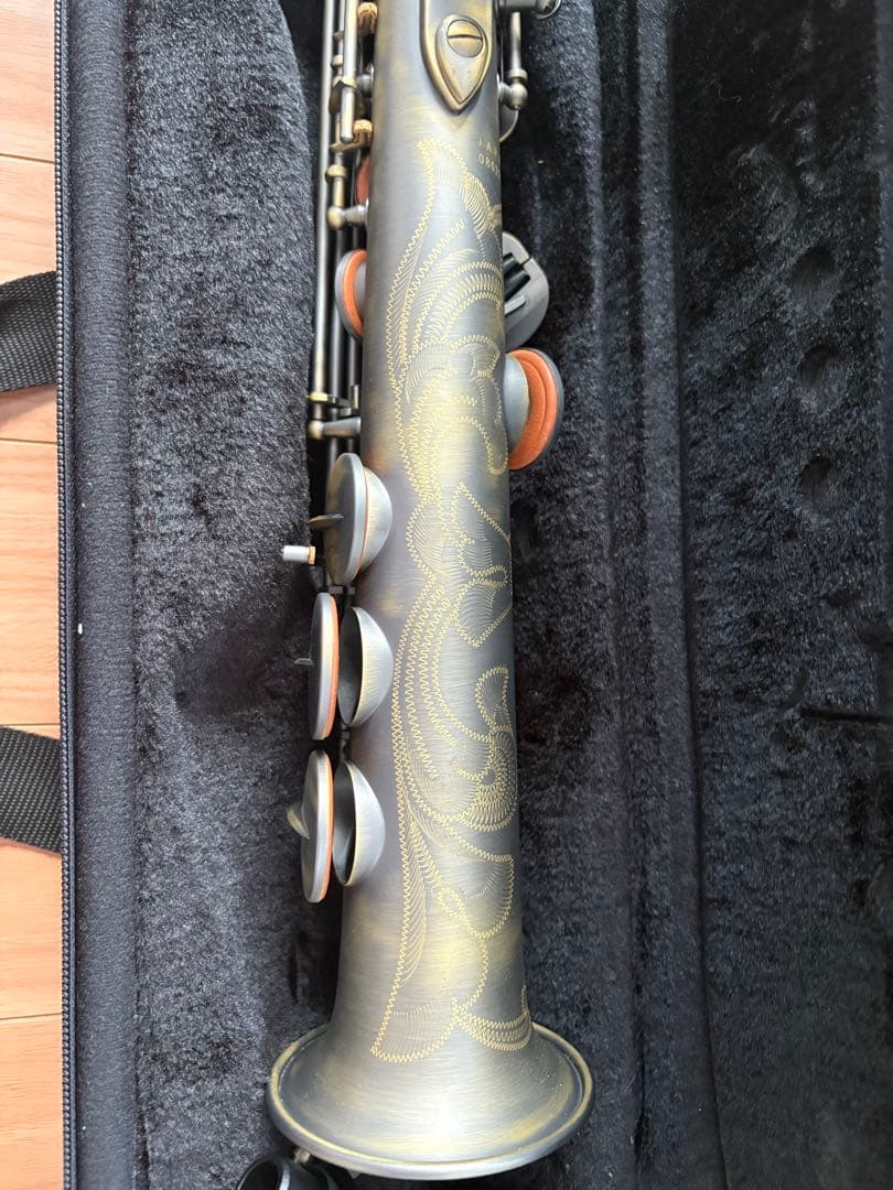 【送料込みなのでこちら価格で！】【美品】カドソン　ソプラノサックス　ケース付
