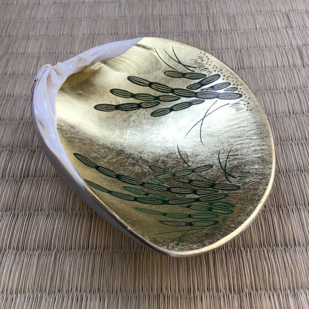 茶道具　香合　金箔蒔絵(内側) 大蛤十賊香合　共箱　S87TKG