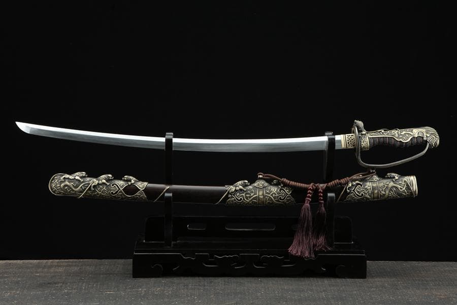 九獅子の軍刀 日本刀 模造刀 居合刀 武士道 武蔵 鑑賞用 手鍛造打