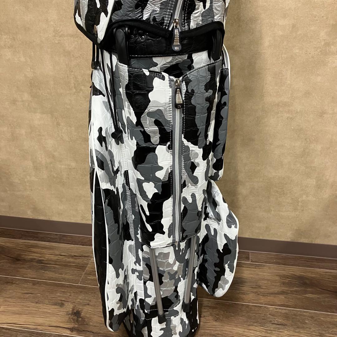 美品 OUUL オウル スタンド キャディバッグ アリゲーター カモ 9.5型
