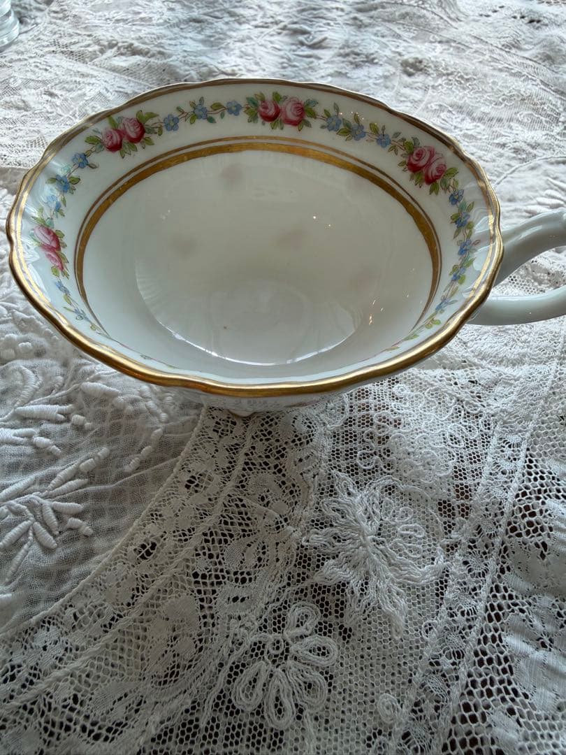 コウルドン 英国アンティーク カップ＆ソーサー NY高級商社別注品 金彩