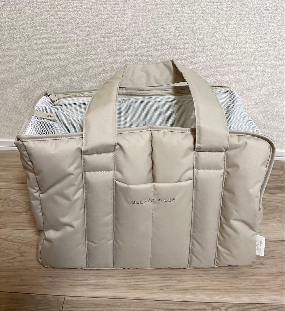 ジェラートピケ キルティングキャリーバック