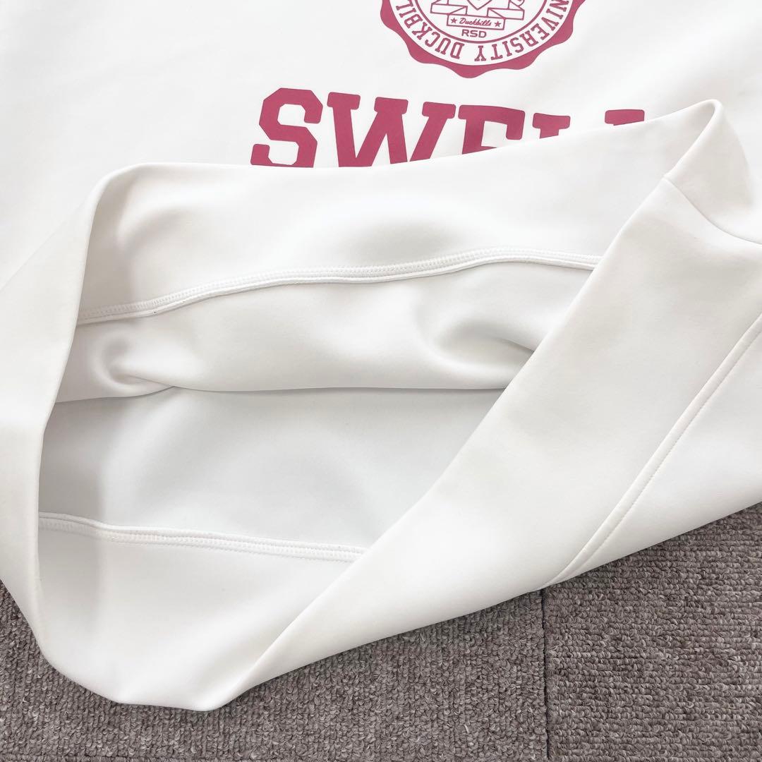 美品　ラフアンドスウェル　スウェット　プルオーバー　トレーナー　ホワイト　M