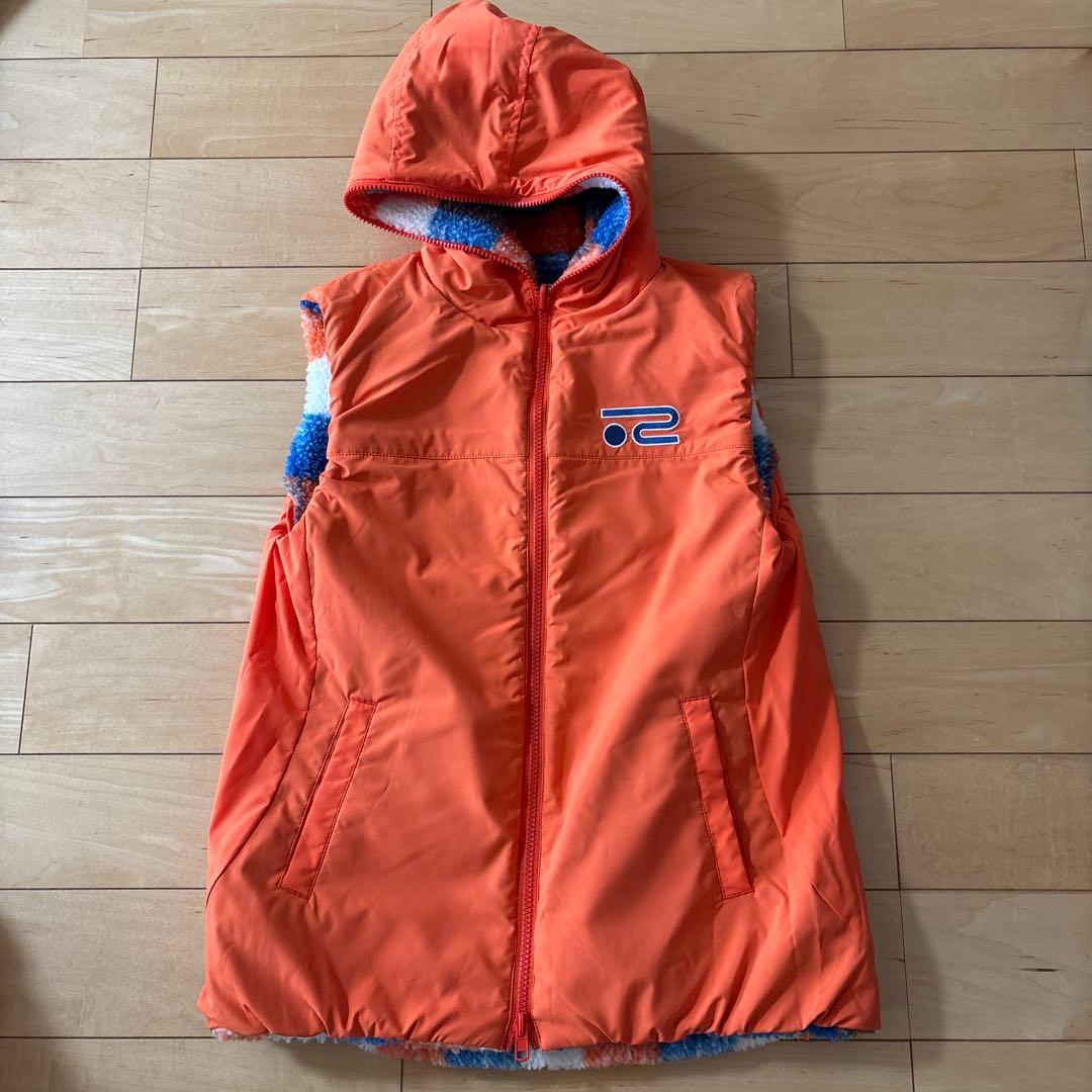 新品　ロサーセン　フリース フード付き　ベスト　スカート