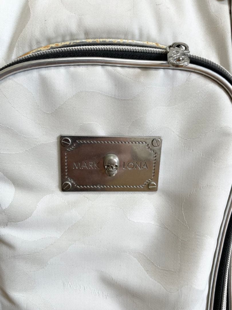 MARK&LONA ゴルフバッグ ホワイト　マークアンドロナ　マクロナ