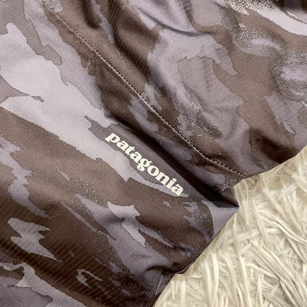 『patagonia』キッズスノーショットパンツ　スキーウェア　迷彩　130相当