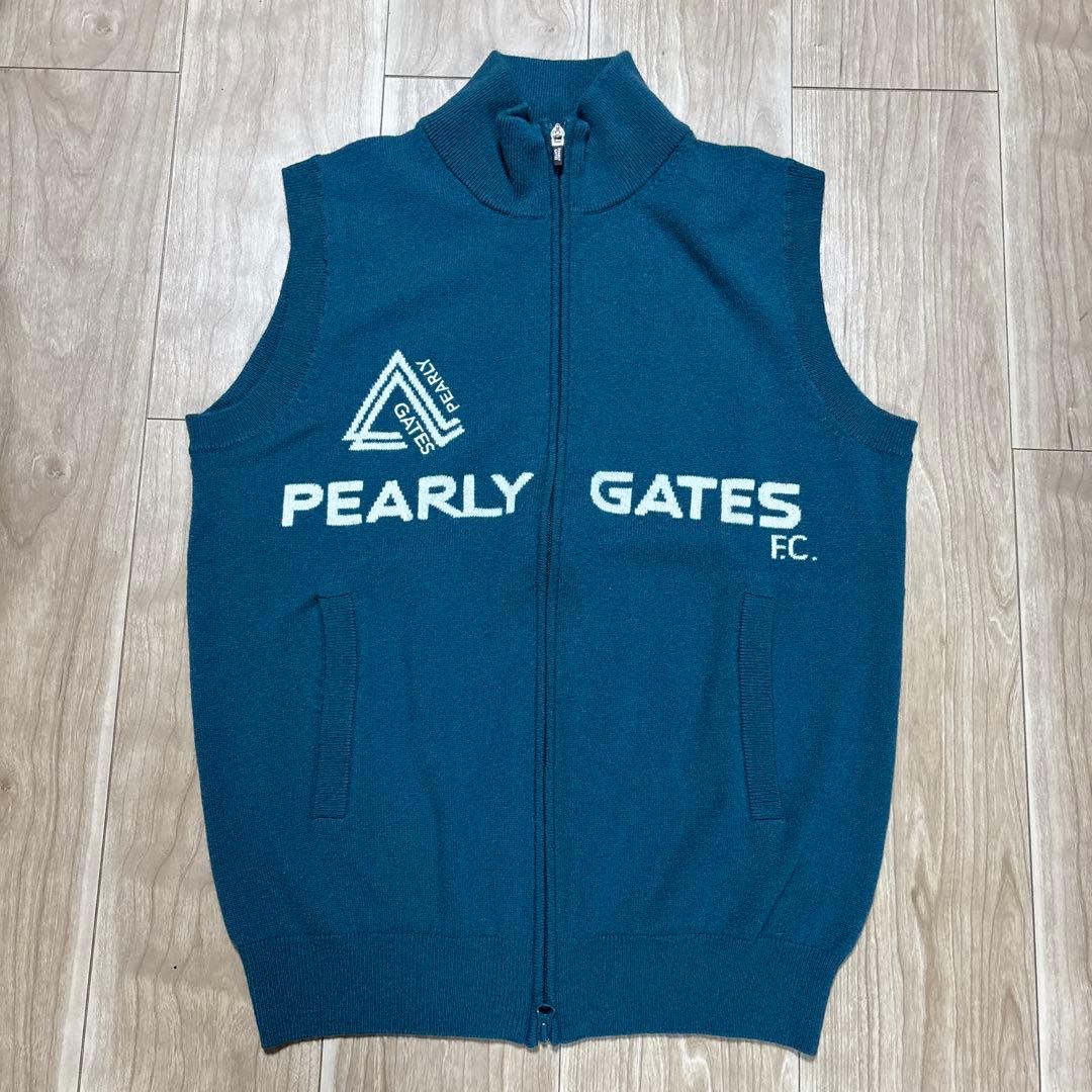 未使用　PEARLY GATES カシミヤ フルジップベスト 定価44000円