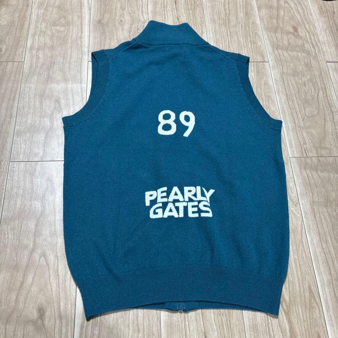 未使用　PEARLY GATES カシミヤ フルジップベスト 定価44000円