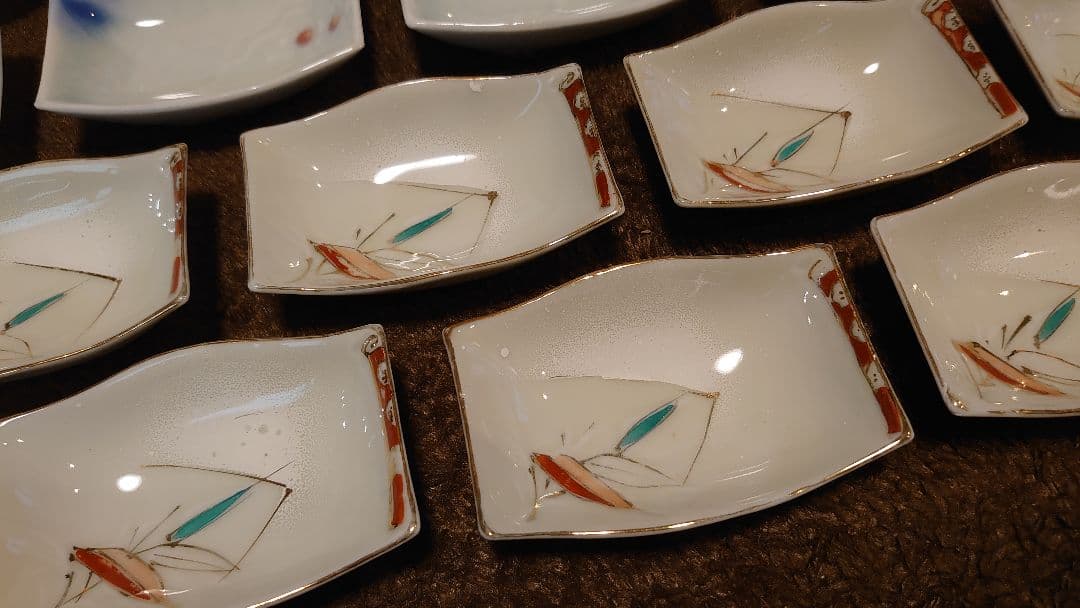 古伊万里　伊万里　豆皿　角皿　３種２７客