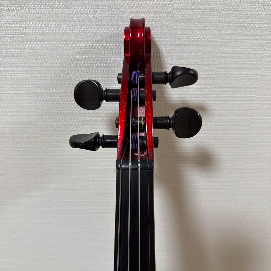 サイレントバイオリン YAMAHA SV-110 赤 ケース/電源アダプター付