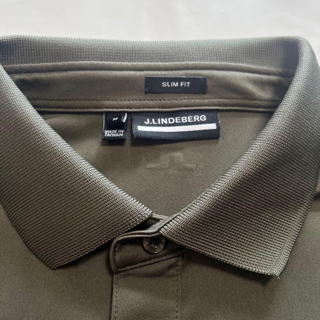 美品 J.LINDEBERG ジェイリンドバーグ ポロシャツ M ゴルフ メンズ