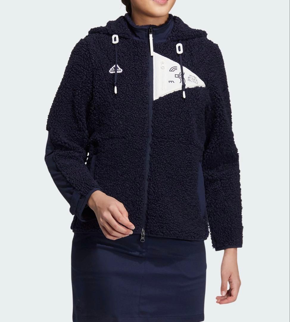 アディダス セットアップ ネイビー ボアジャケット フリース スカート 秋冬