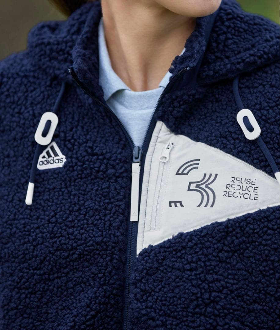 アディダス セットアップ ネイビー ボアジャケット フリース スカート 秋冬