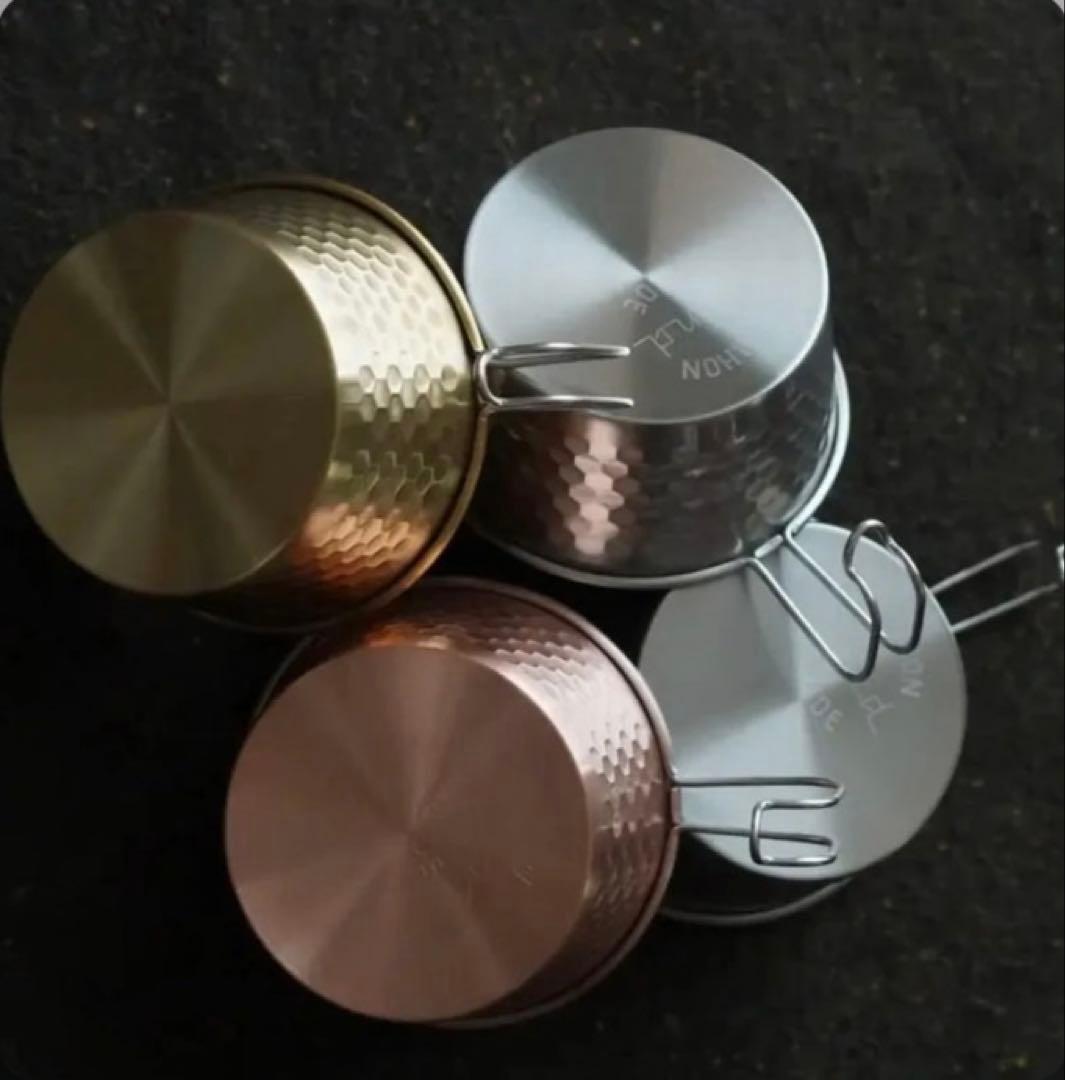 AEND 350 エンドシェラカップ 3個セット チタンシェラカップ　黒酸化加工