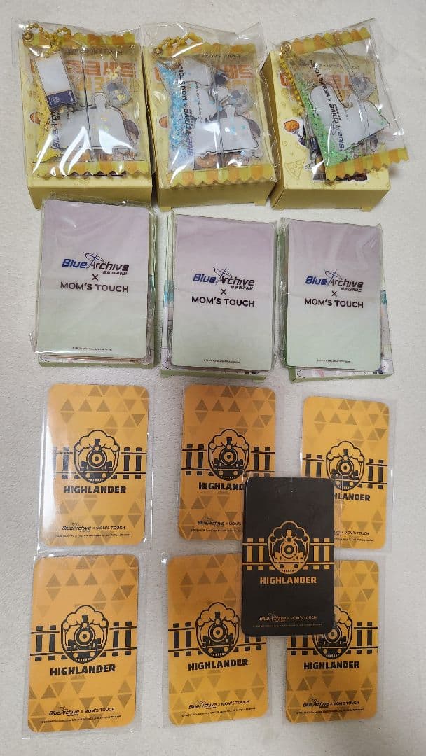 ブルアカ 韓国 限定 マムズタッチ コラボ アクリルブロック トレカ コンプ