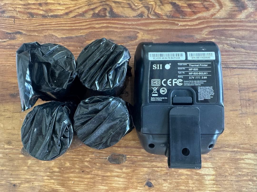 SEIKOセイコー SII MP-B20サーマルプリンター/熱感ロール紙付