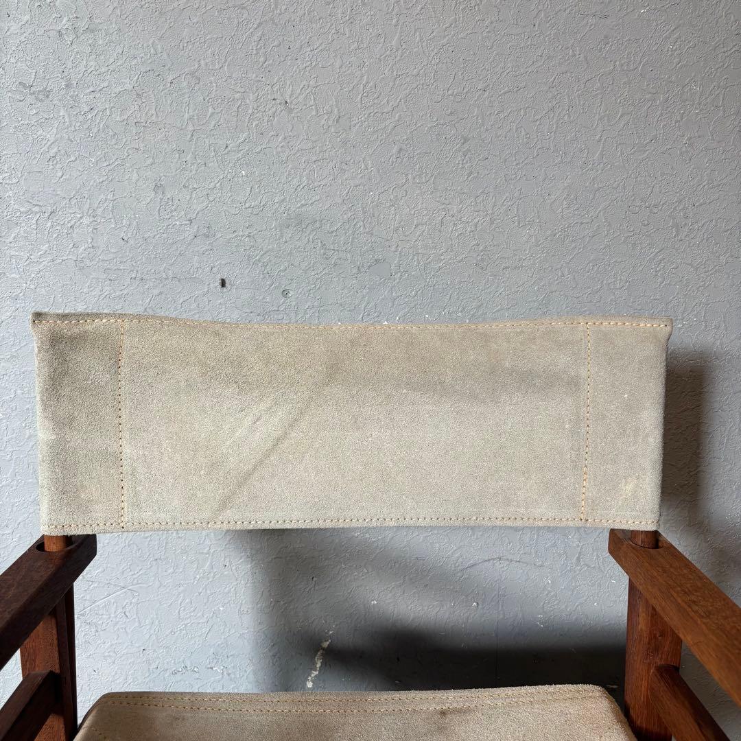 ディレクターチェア　革張り　グレー　オーストラリア