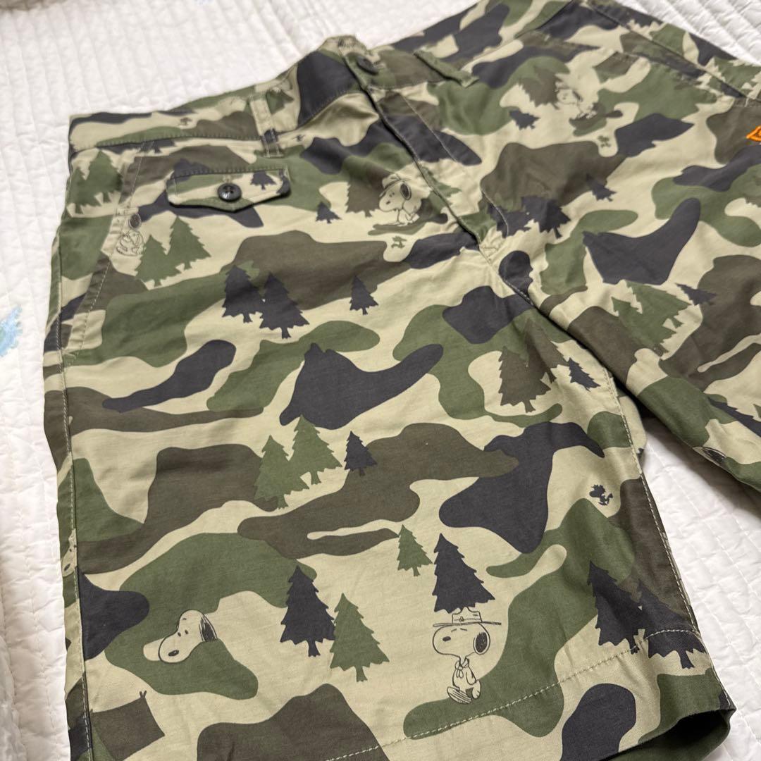 パーリーゲイツ　メンズパンツ　スヌーピー　迷彩柄　サイズ5 ゴルフ