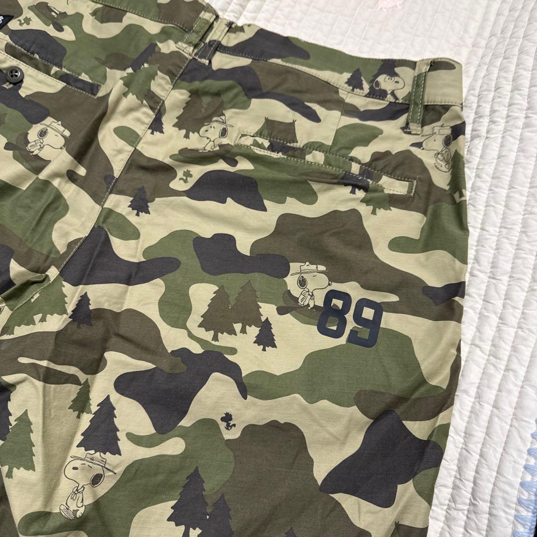 パーリーゲイツ　メンズパンツ　スヌーピー　迷彩柄　サイズ5 ゴルフ