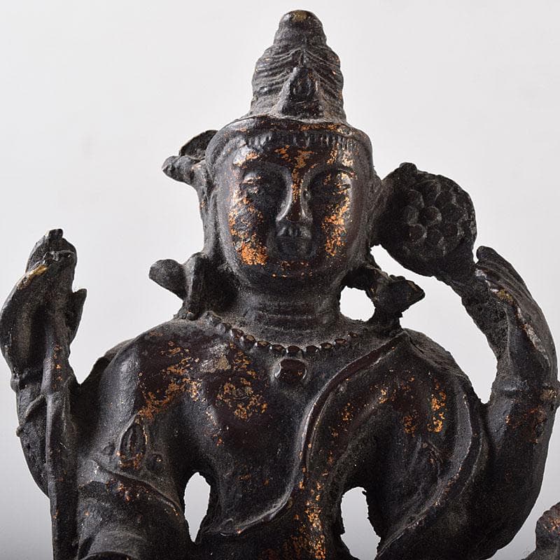 仏教美術　古銅　チベット仏　仏像　置物　V　R8656