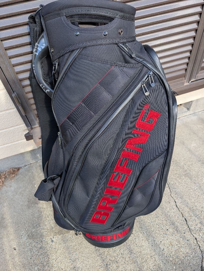 BRIEFING ゴルフキャディバッグ cr-3　各種ヘッドカバーセット
