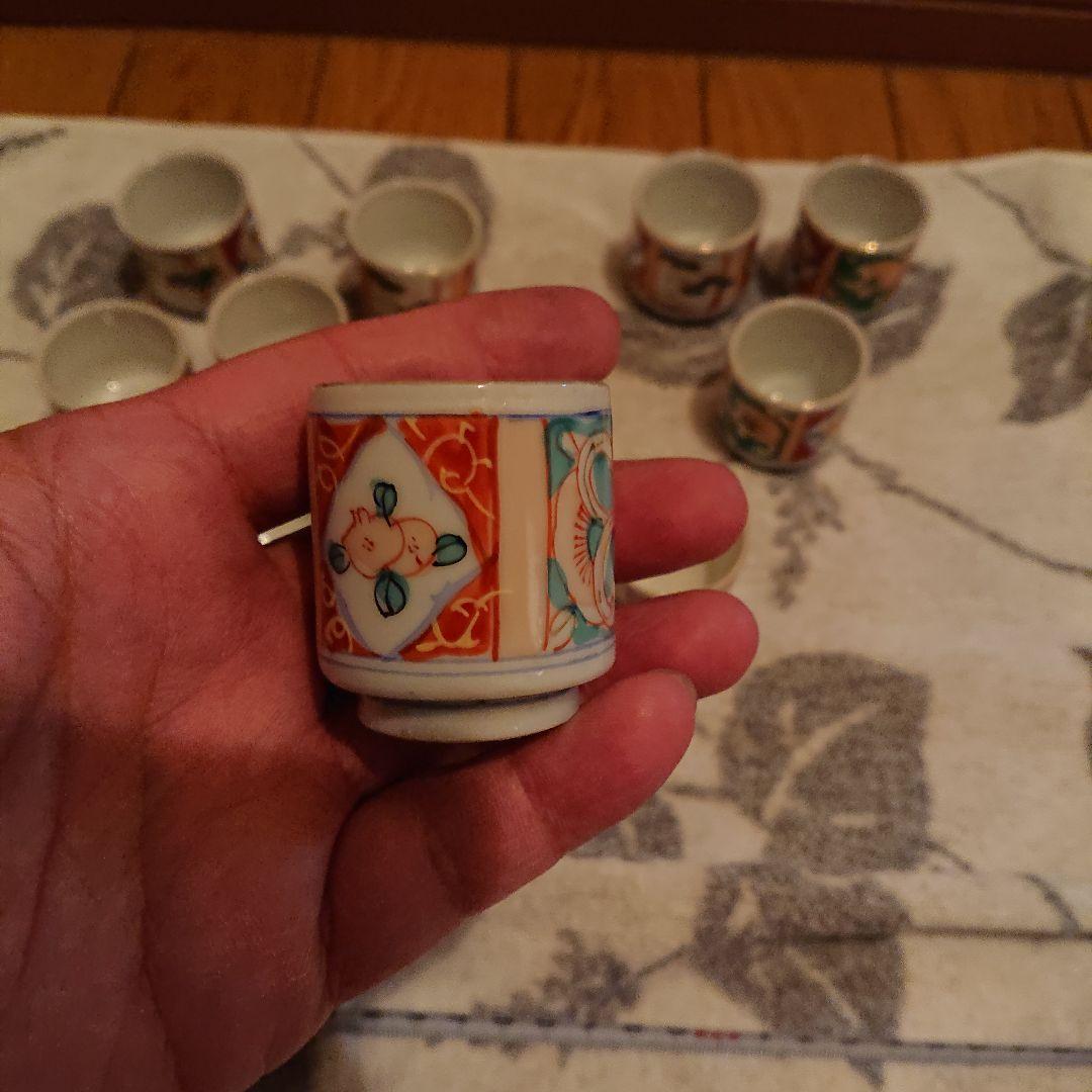 古伊万里ぐい呑み、お猪口覗き猪口