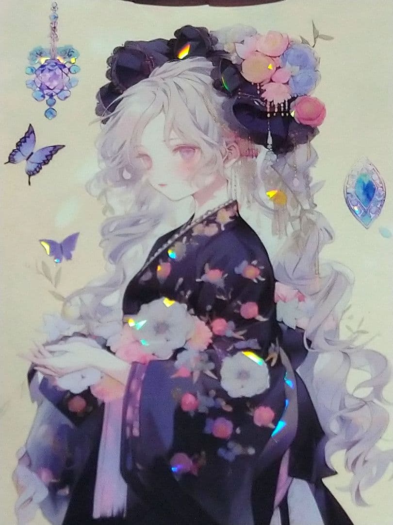 廃盤品✩J1064＃星雾莫允(贝壳光)切り売り海外人物マステ女の子AIマステ