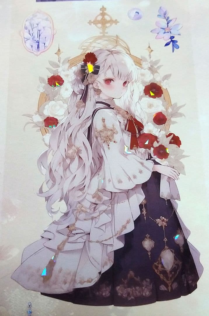 廃盤品✩J1064＃星雾莫允(贝壳光)切り売り海外人物マステ女の子AIマステ