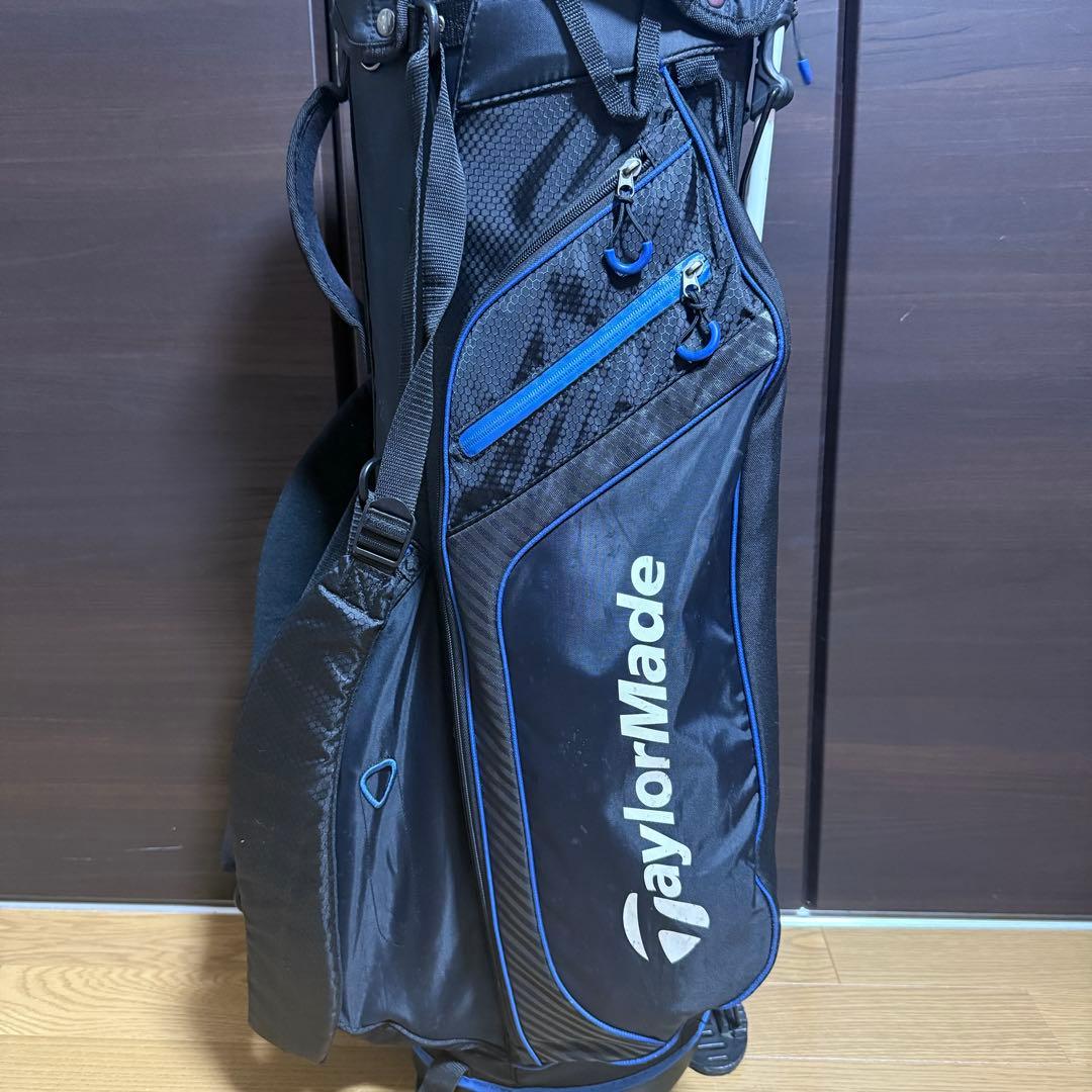 TaylorMadeスタンド式 キャディバッグ ゴルフバッグ 黒/青
