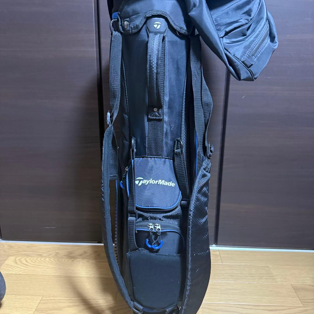 TaylorMadeスタンド式 キャディバッグ ゴルフバッグ 黒/青