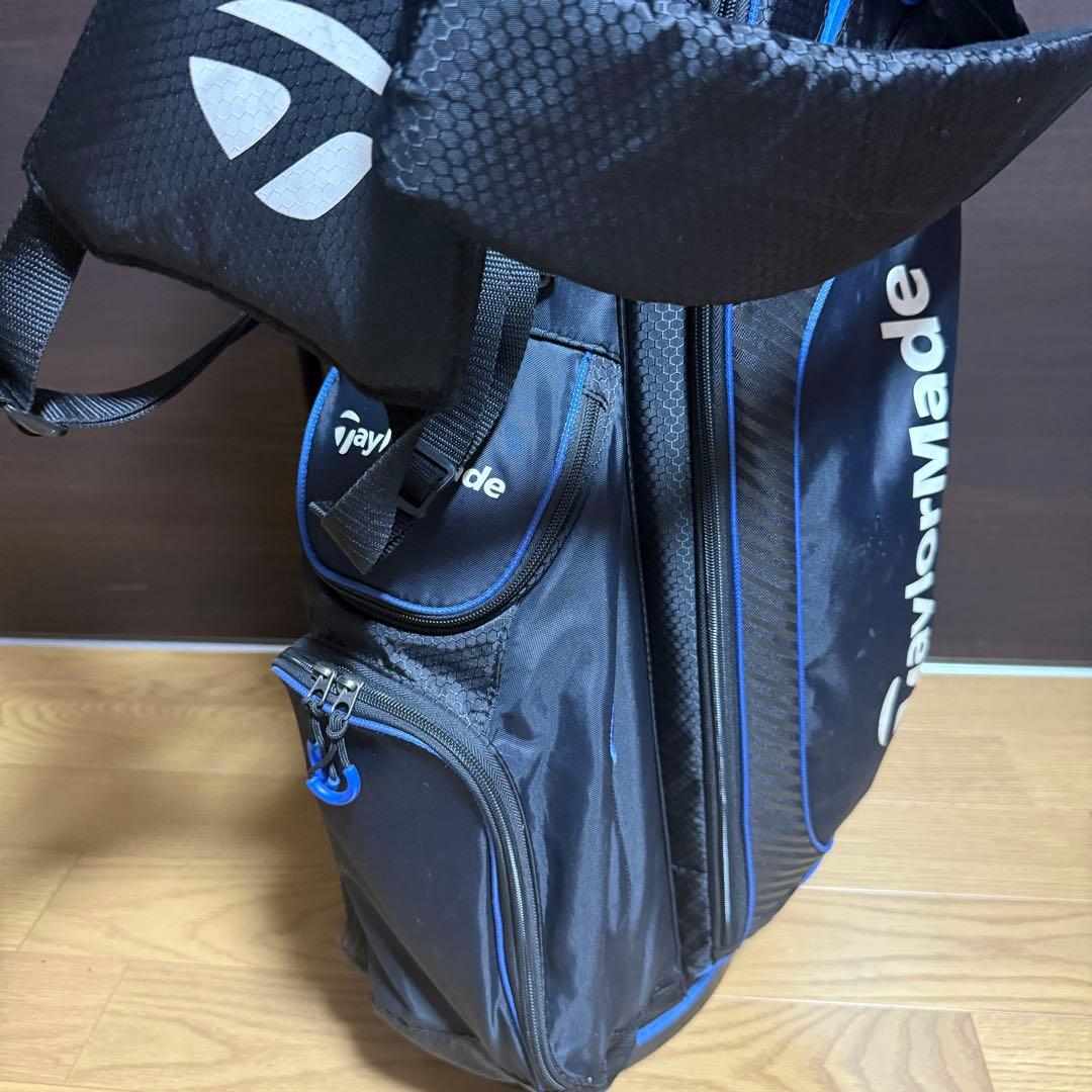 TaylorMadeスタンド式 キャディバッグ ゴルフバッグ 黒/青