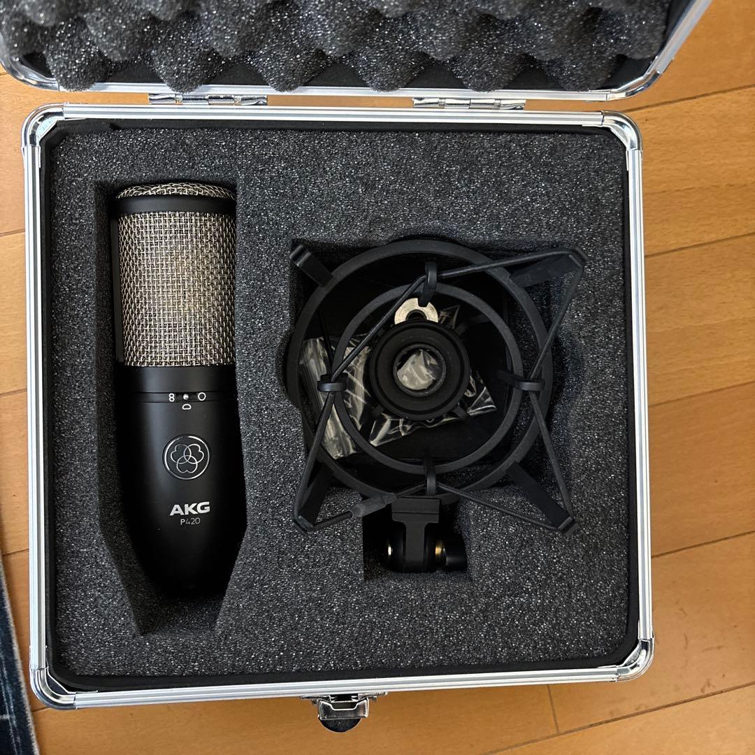 AKG P420コンデンサーマイク ハードケース付き