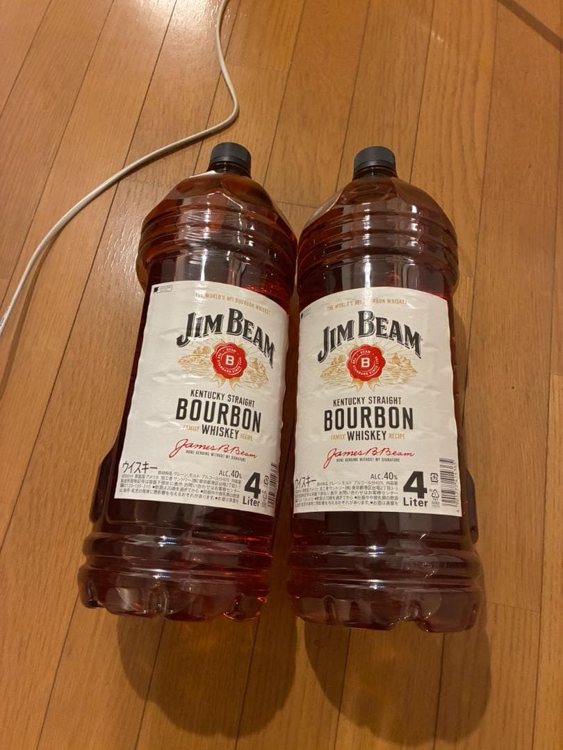 ジムビーム バーボン ウイスキー 大容量 4000ml　２本