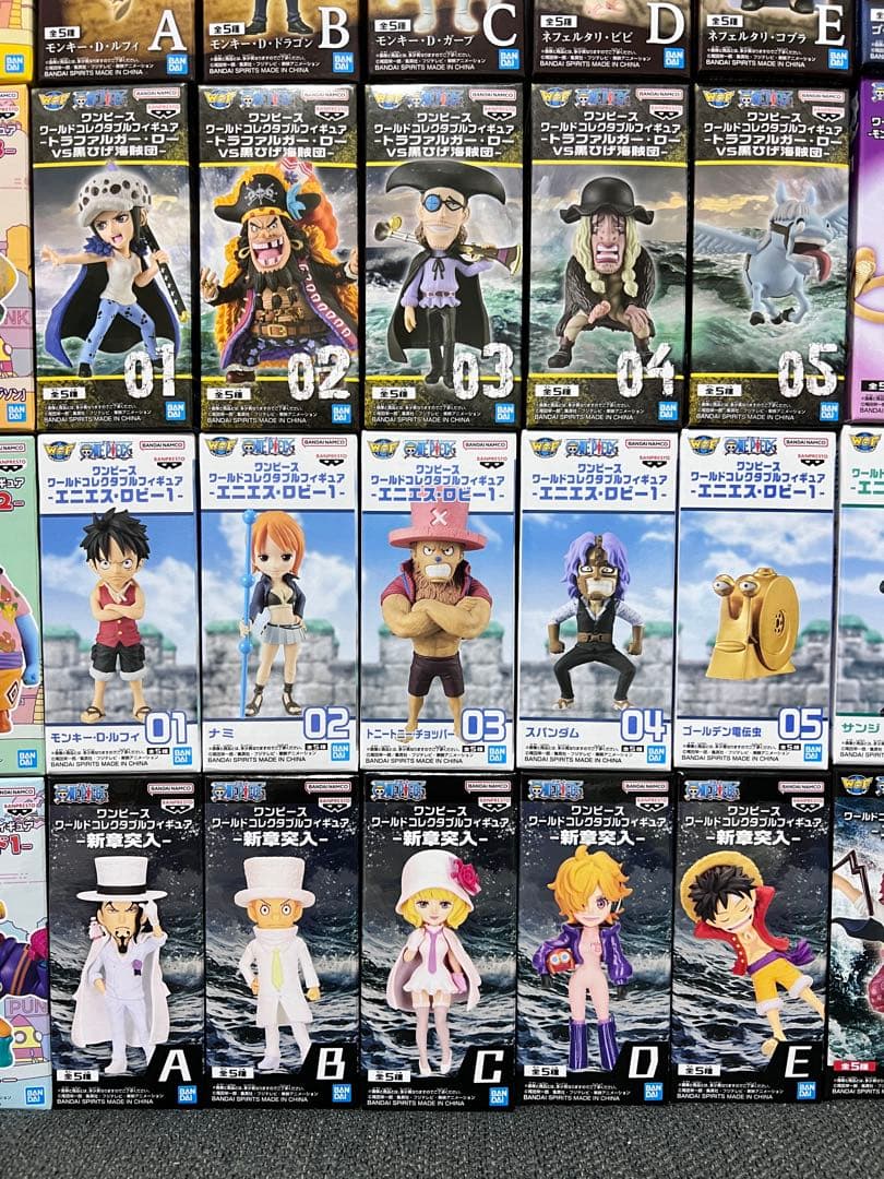 ワンピースワールドコレクタブルフィギュアWCF未開封品91個