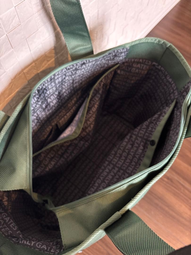 PEARLY GATES グリーン トートバッグ