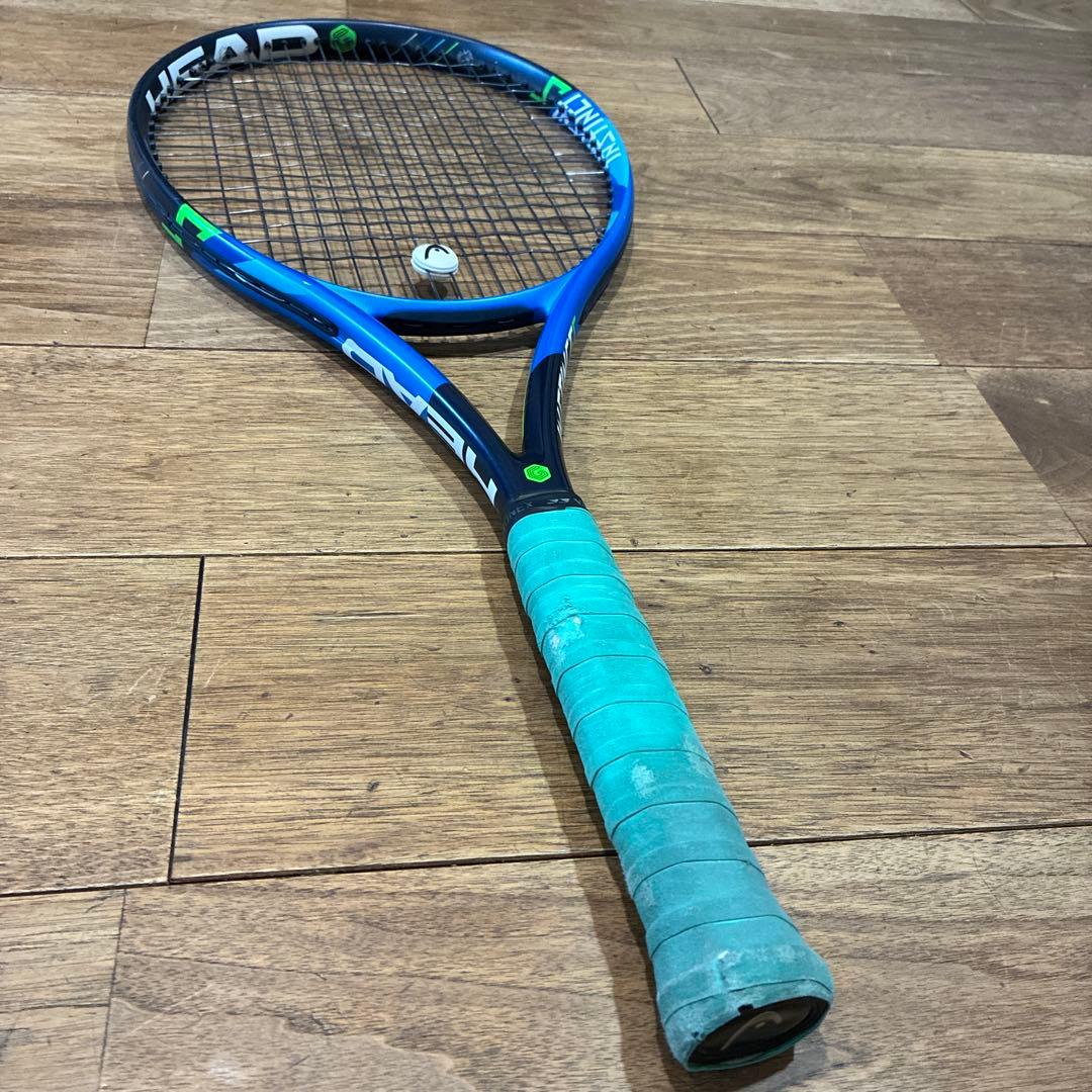 HEAD テニスラケット 青と黒のデザイン