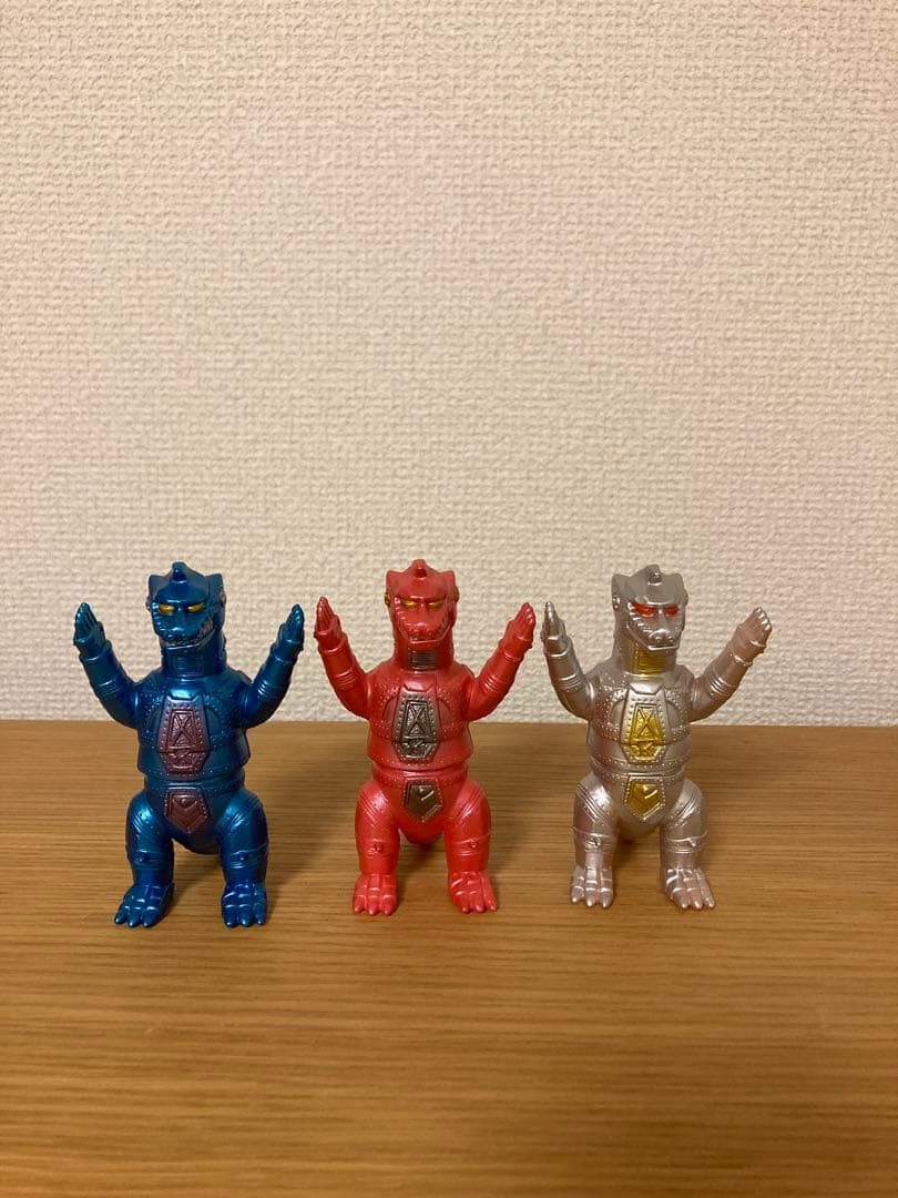 ブルマァク　メカゴジラ　メタリックカラー3点セット