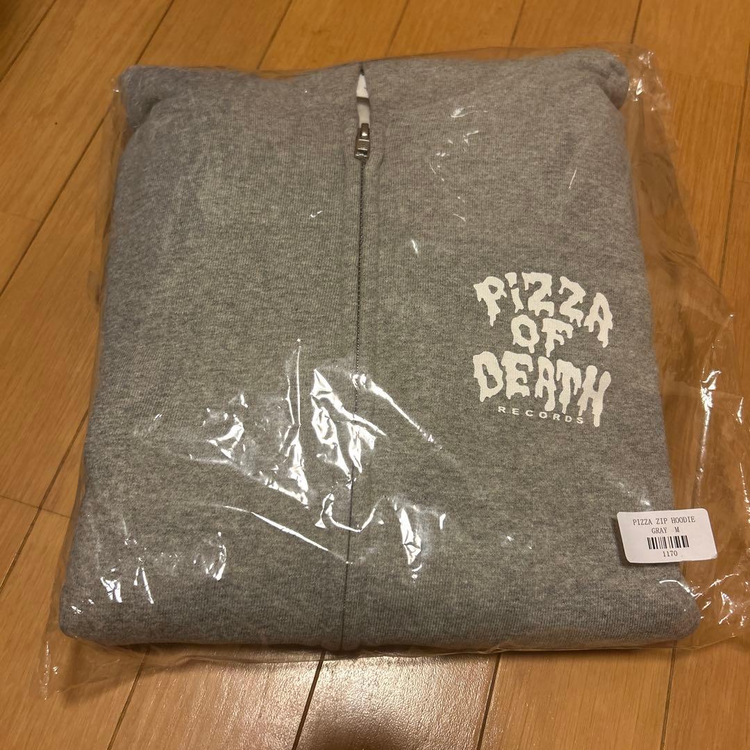 新品 PIZZA OF DEATH ZIP HOODIE グレー Mサイズ