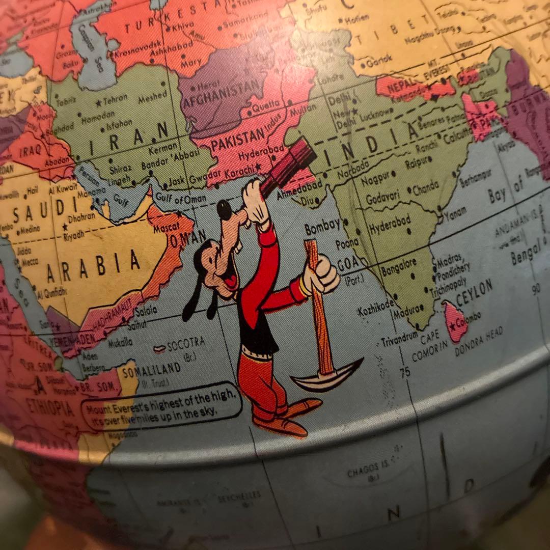 激レア 60's Rand McNally ディズニー 地球儀